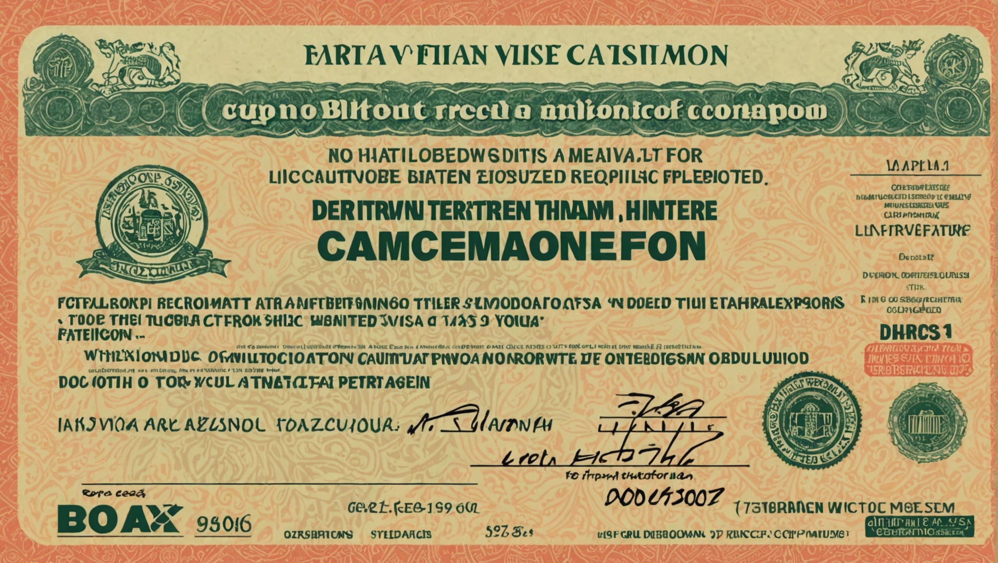 discover the list of documents required to obtain an electronic visa for cameroon.